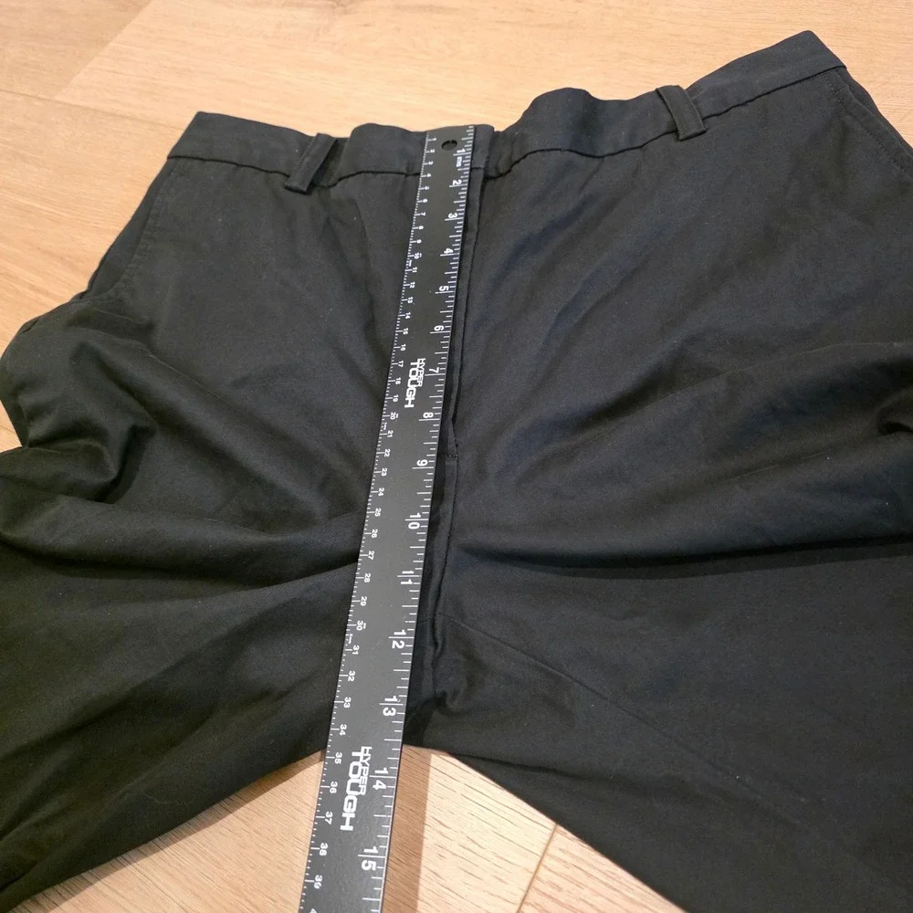 Babaton Aritzia Black Straight Leg Trousers Pants Womens 12 Minimalist Office - Picture 7 of 11